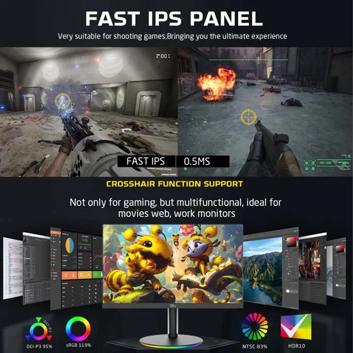 توستد مايندز – 27 بوصة 4K بتردد 160–320 هرتز IPS - شاشة جيمينج